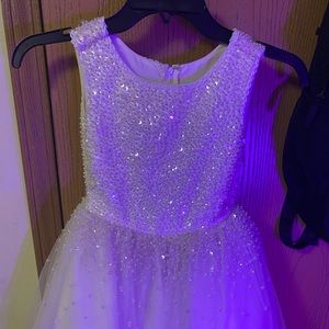 all off white pearl dress